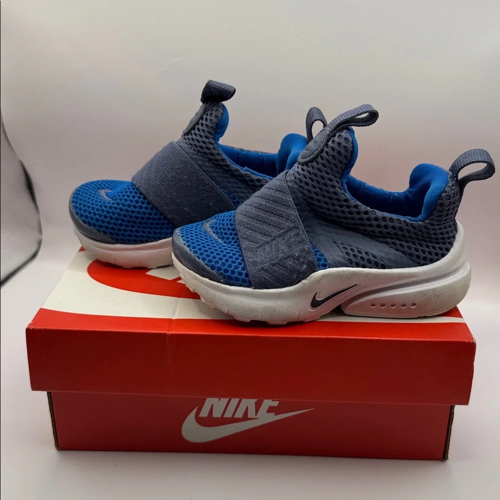 Nike Presto Extreme TD Toddler Sneakers Blue Slip-On Size 6C Lightweight Comfort